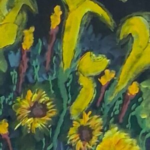 peinture acrylique sur toile cartonne