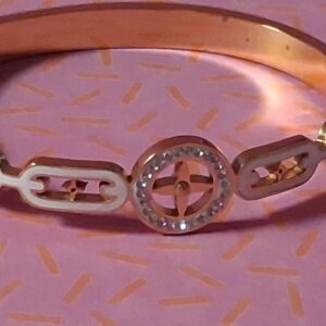 bracelet pour femme dore en acier inoxydable