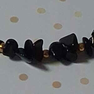 bracelet pour femme en pierre naturelle noire