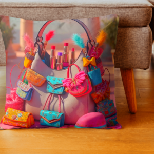 coussin sacs à main colorés fashion
