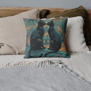 coussin de grande dimension en coton bio