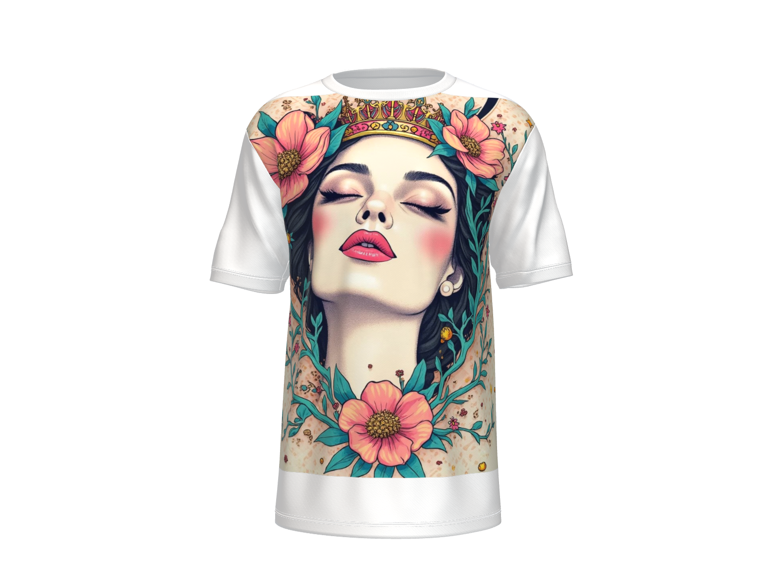 Home tee shirt blanc pour femme motif feminin