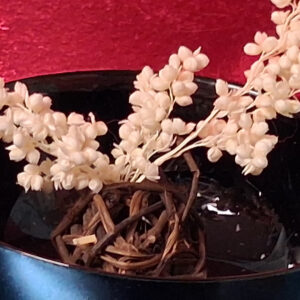 coupe decorative en ceramique noire